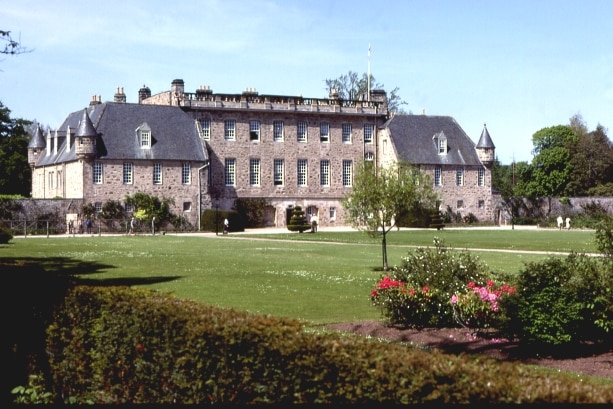 Gordonstoun House in Moray, Scotland.