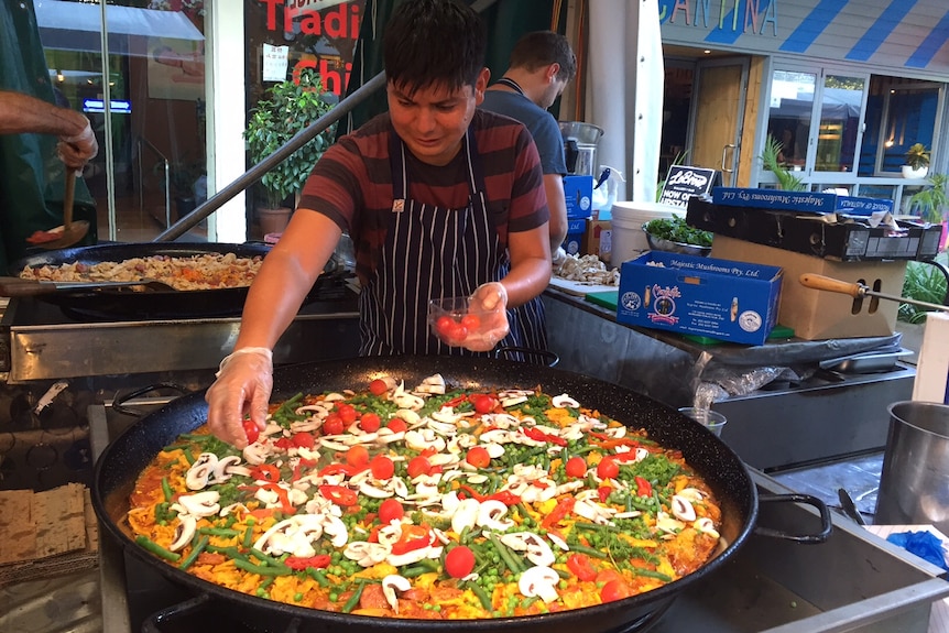 Paella at the National Multicultural Festival.