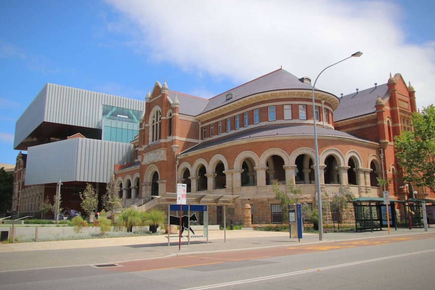 The exterior of WA's museum from a street view