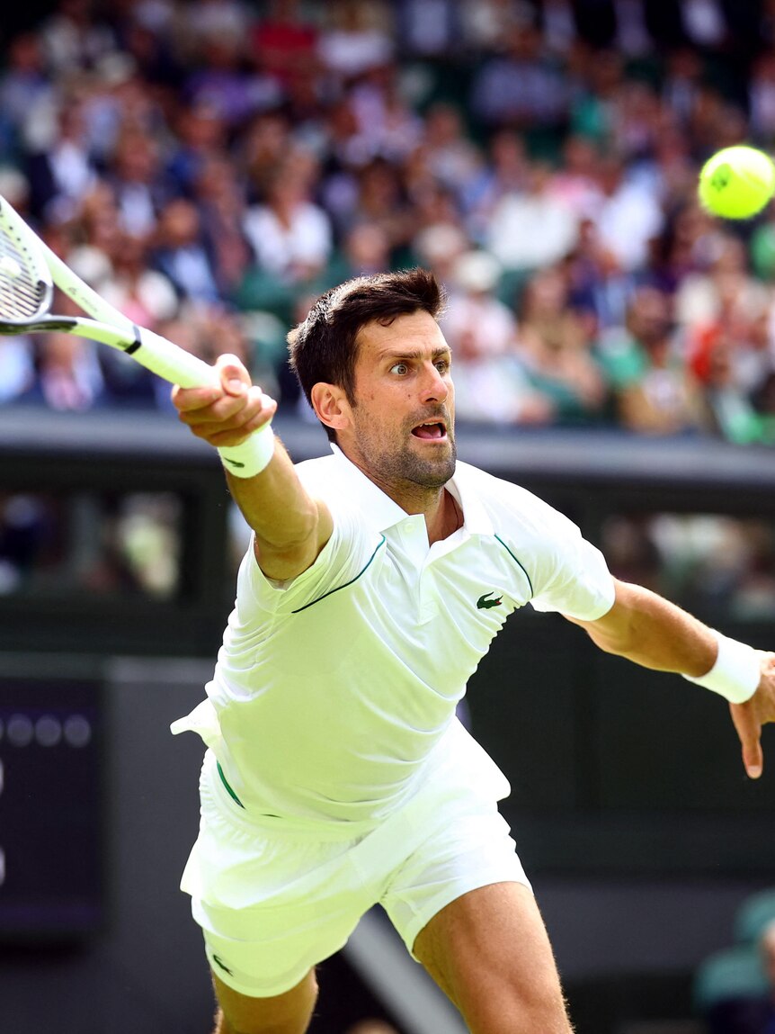 Novak Djokovic rolls Thanasi Kokkinais in straight sets at Wimbledon