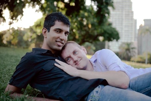 Ali Choudhry has been living in Brisbane for four years with his partner, Matthew Hynd.
