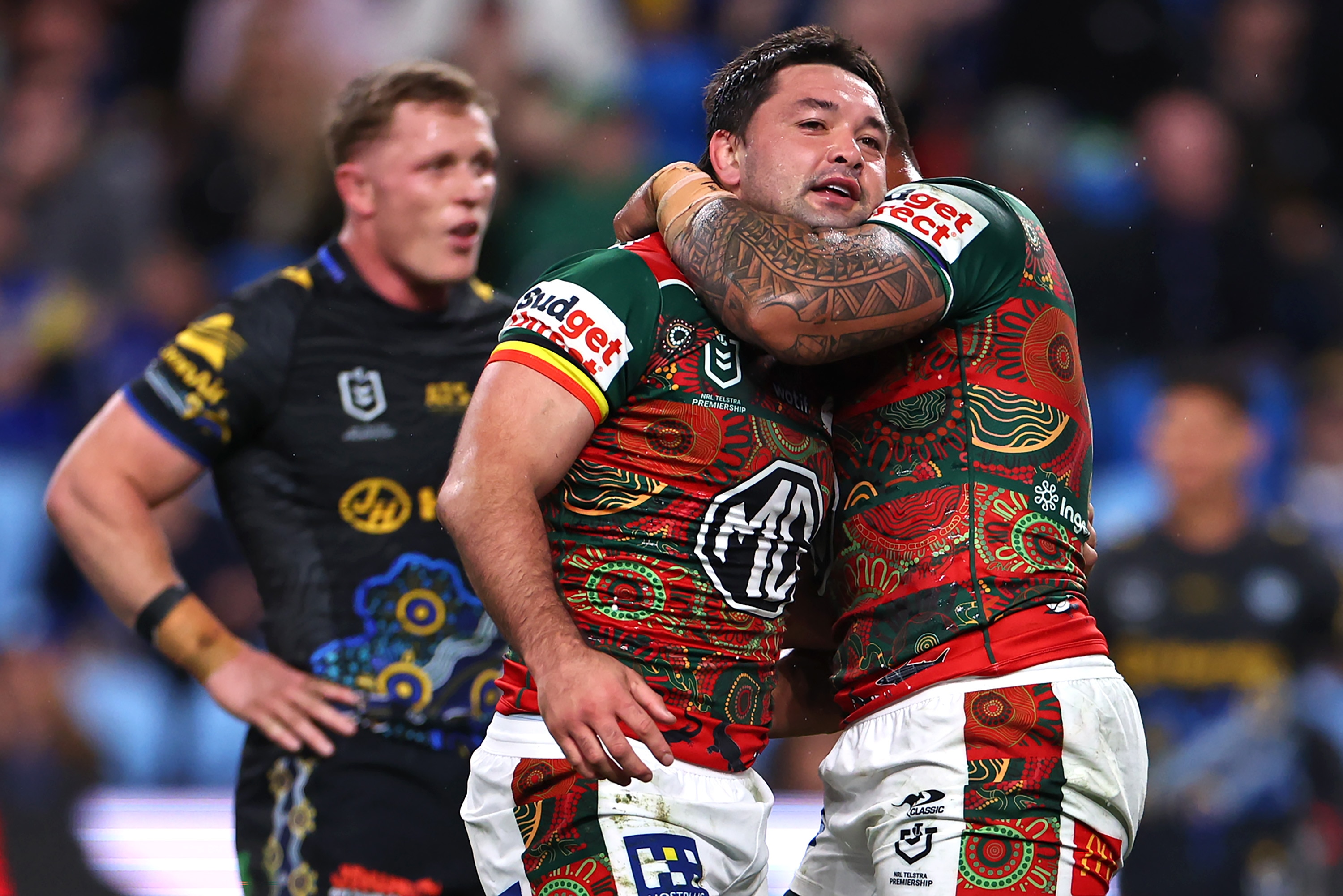 Souths celebrate try vs Eels
