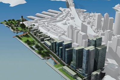 An image from the plan for Barangaroo.
