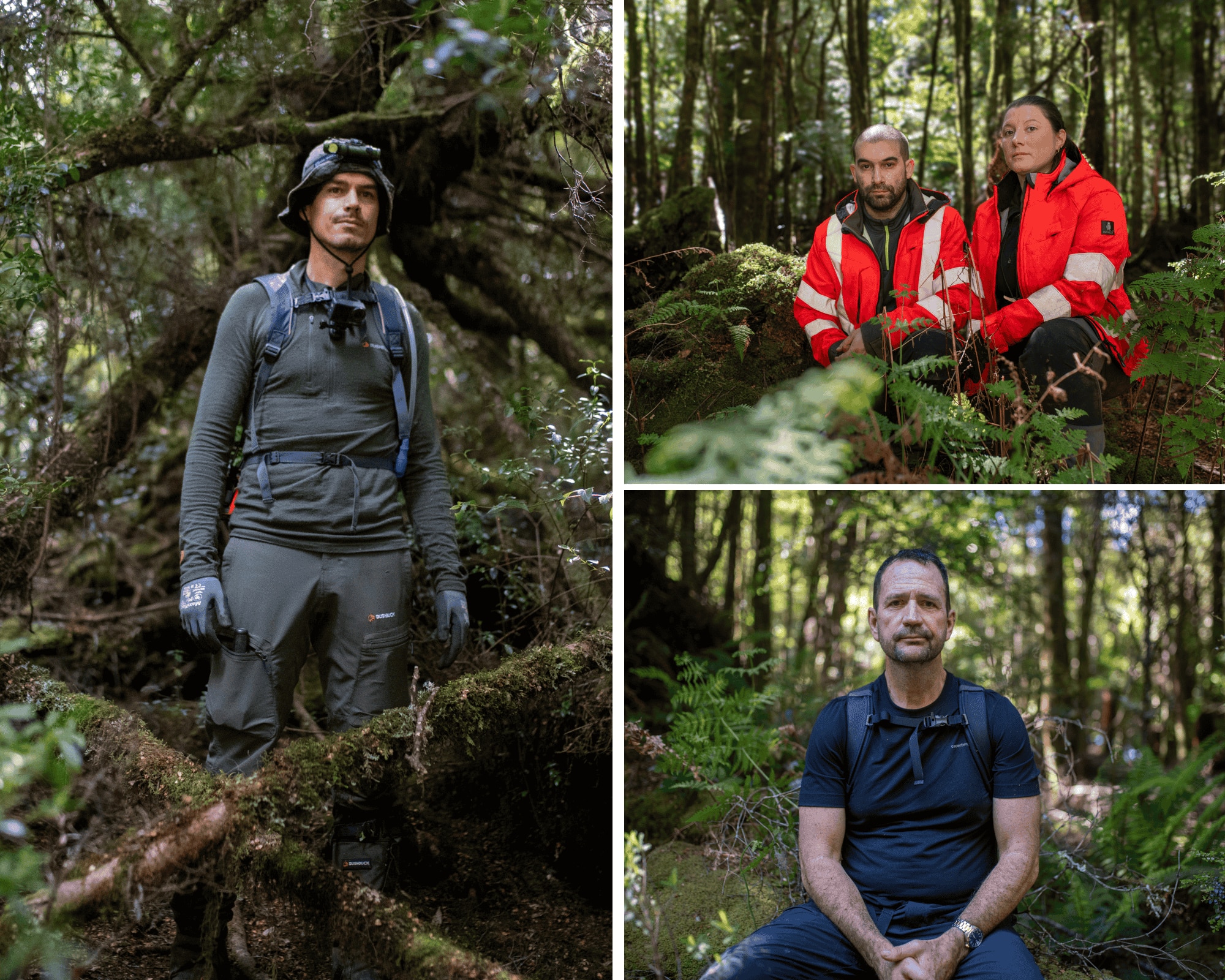 El YouTuber y asistente de búsqueda Rob Parsons, Gabriel Remy y Rachel Disbechi, así como el detective privado Ken Gamble. 