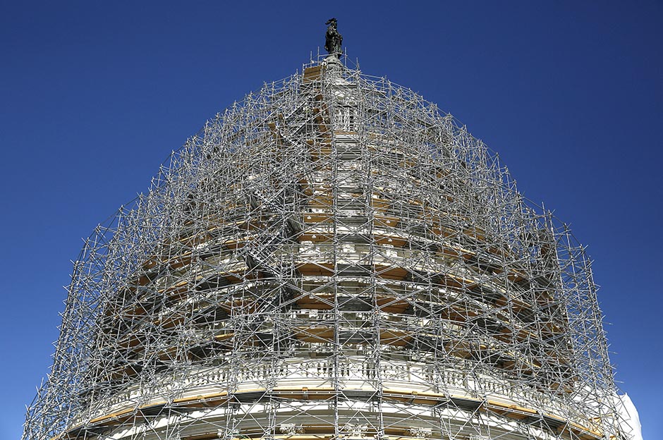 Scaffolding at US Capitol