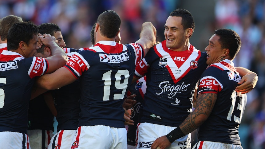 The Roosters show their joy