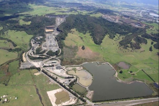 Aerial view of Boral's existing Dunmore sand pits