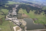 Aerial view of Boral's existing Dunmore sand pits