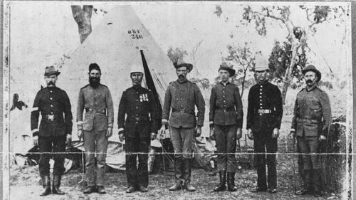 Barcaldine strike camp police.