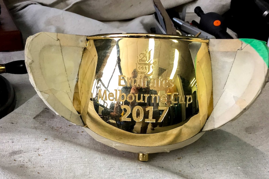 2017 Melbourne cup after being engraved