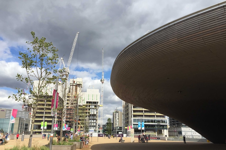 Construction by London Aquatics Centre