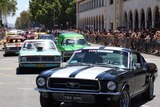 Muscle cars on Northbourne Avenue.