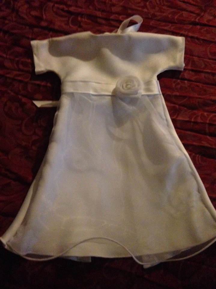 Harlow's angel gown