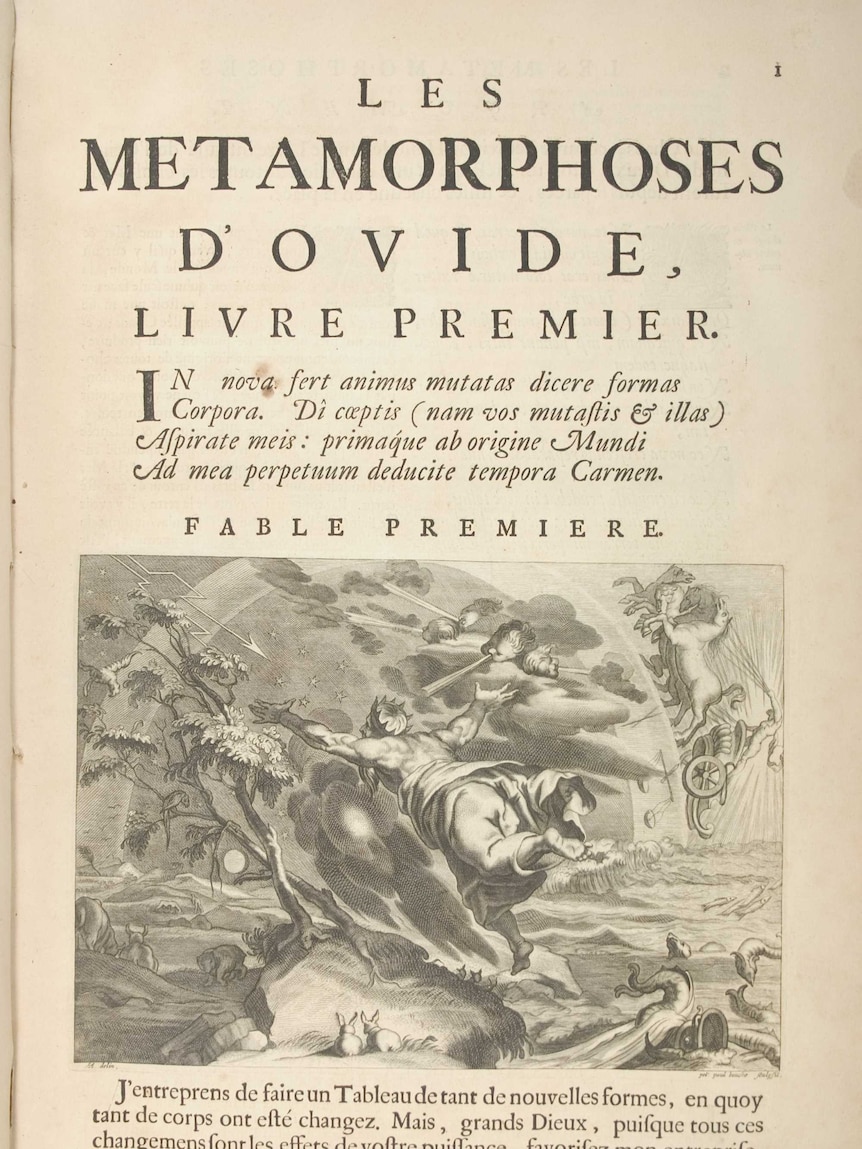 Page excerpt from Ovid's Metamorphoses.