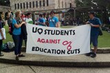 UQ students speak out against federal funding cuts
