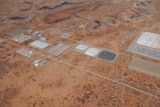 Proposed Central Australian salt mine from the air