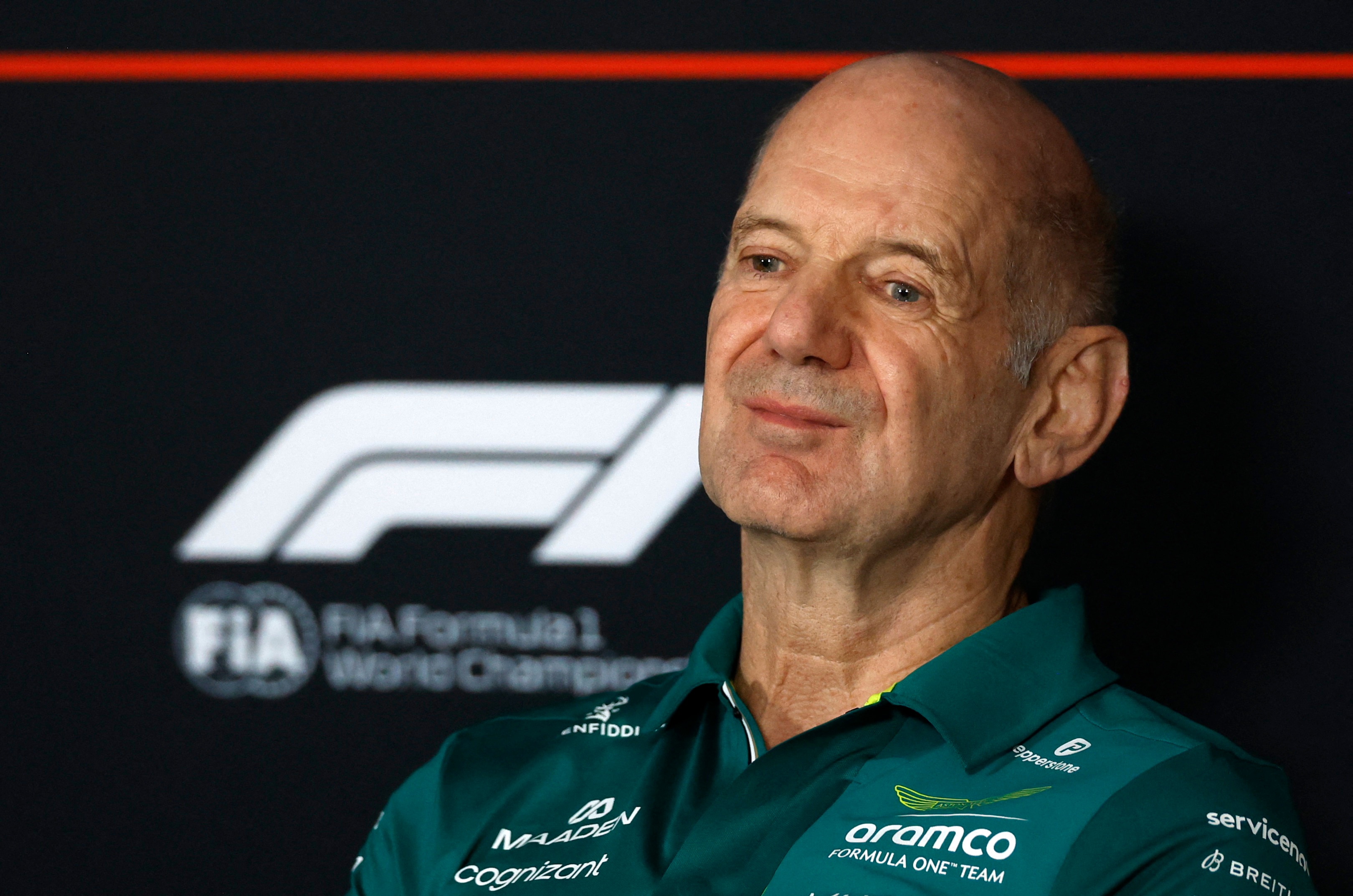 Aston Martin team principal Adrian Newey during a press conference