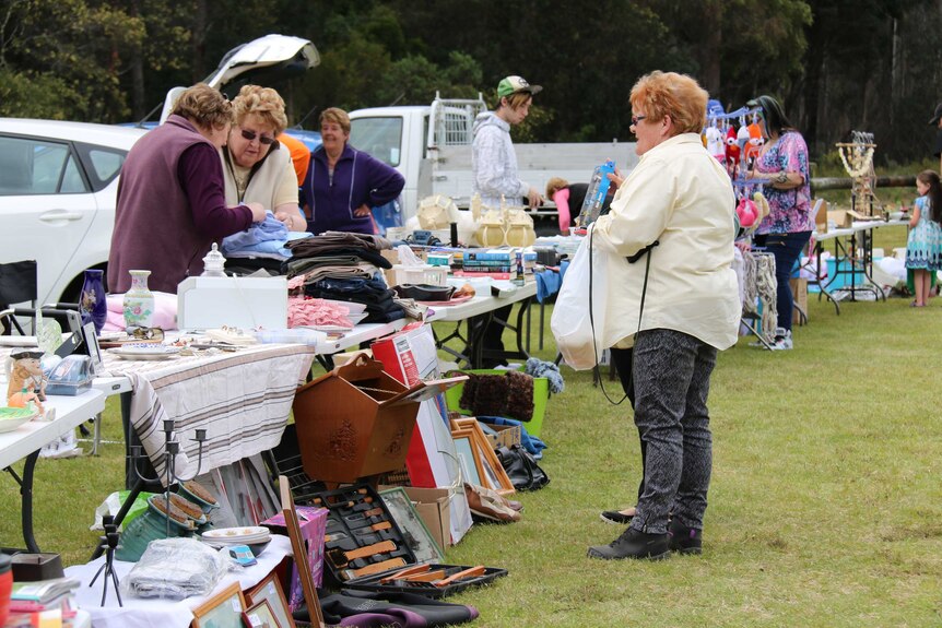 Markets outside the Taranna Community Hall