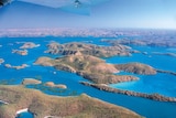 Aerial view of the Buccaneer Archipelago off the north-west coast of WA