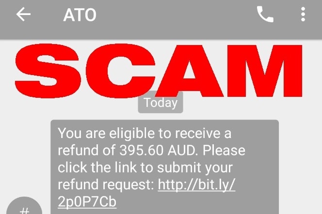 Text message claiming to be from the ATO but is actually a scam