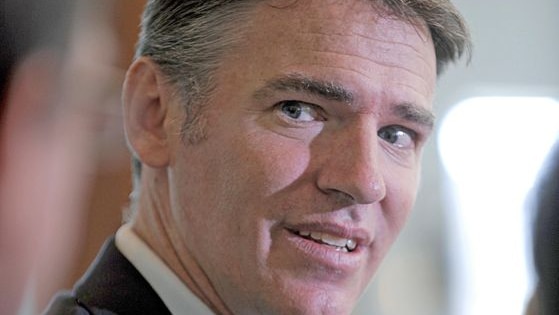 Independent MP Rob Oakeshott speaking during a press conference in Canberra on August 18, 2009.