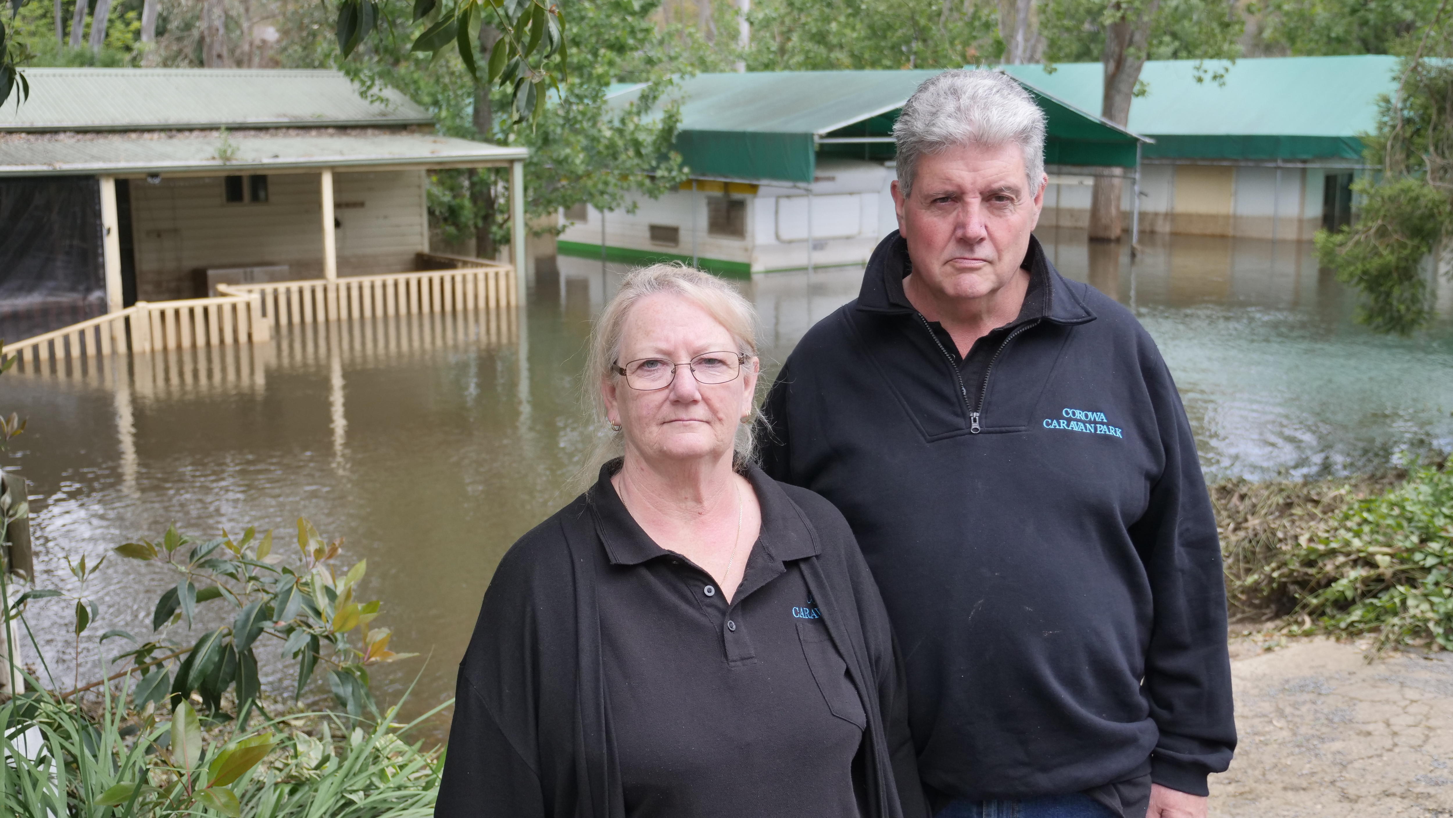 Without making a cent in months, these caravan park owners are facing a summer holiday wash-out