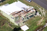 Damage to houses from Tropical Cyclone Marcia.