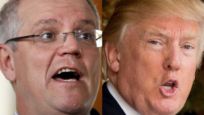 Scott Morrison and Donald Trump