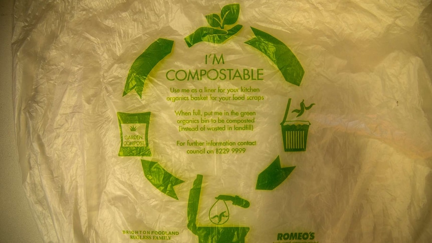 Compostable plastic bag