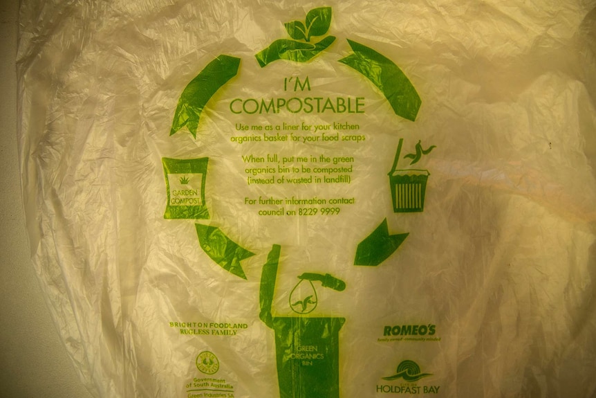 Compostable plastic bag