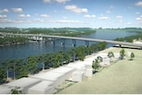 The new Pacific Highway bridge across the Nambucca River near Macksville, an artist impression.