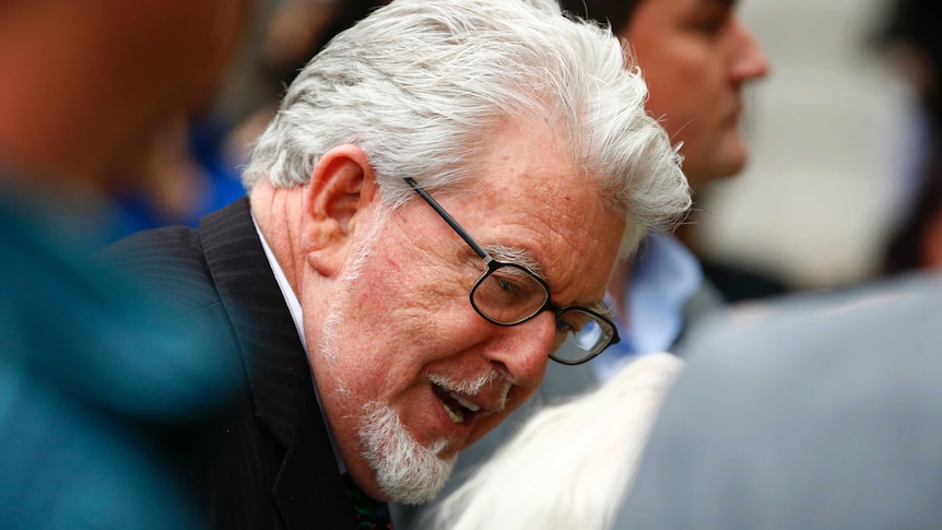 Rolf Harris arrives at London court