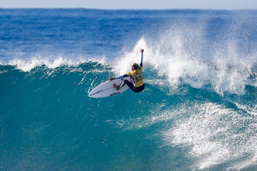 Sally Fitzgibbons competing at Bells Beach, Victoria