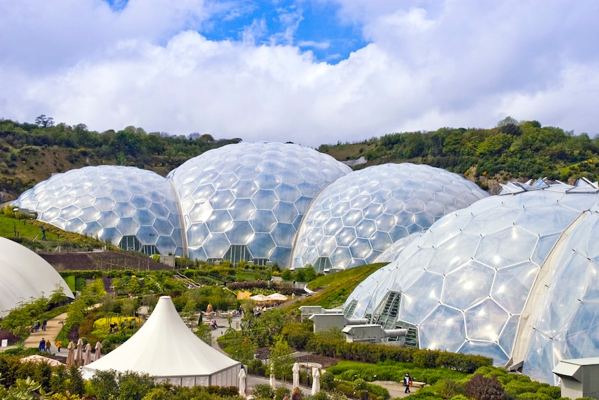 Three biomes of the Eden Project