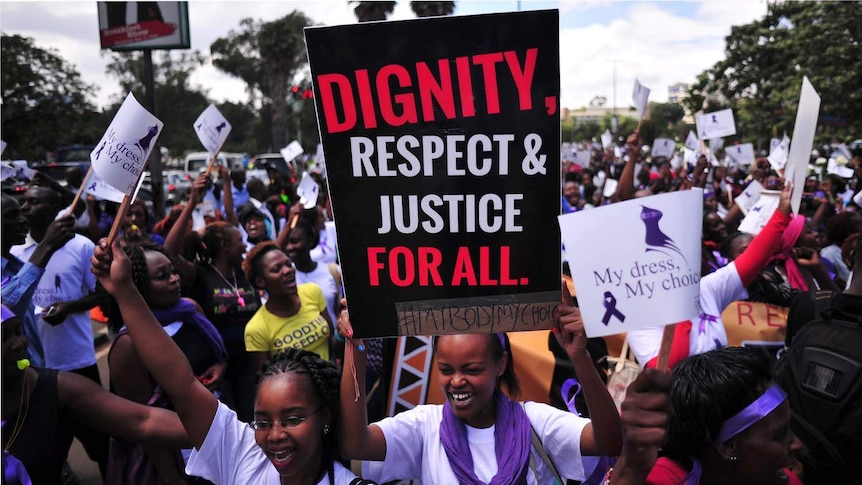 My Dress, My Choice protest in Nairobi