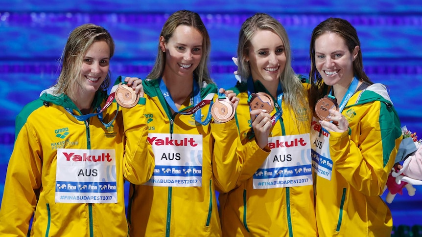 A sixth medal for Emma McKeon highlighted a two-bronze final day for Australia. (Photo: AP)