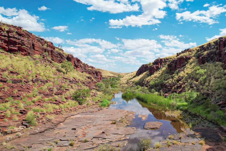 Imagen del paisaje de Pilbara cerca de Millstream.