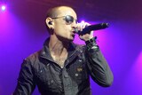 Chester Bennington performs with Linkin Park
