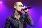 Chester Bennington performs with Linkin Park