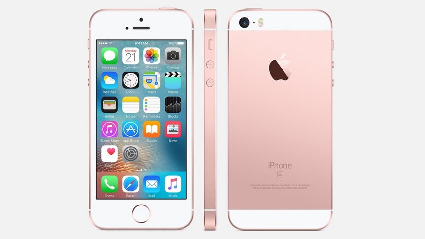 The new iPhone SE, unveiled by Apple.