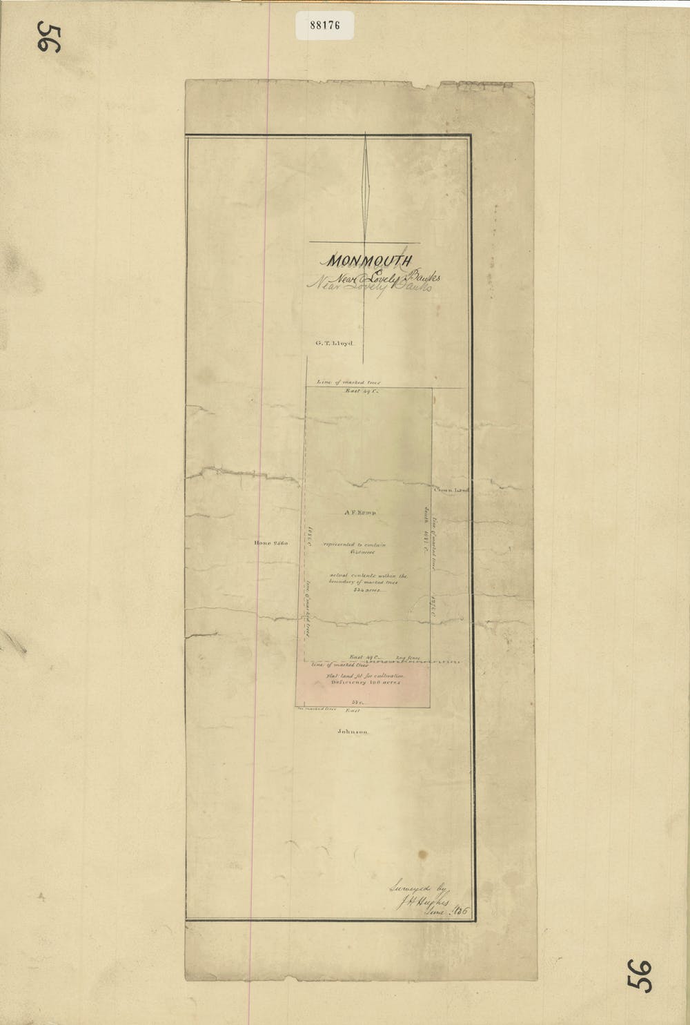 A sepia toned drawing of the Monmouth property