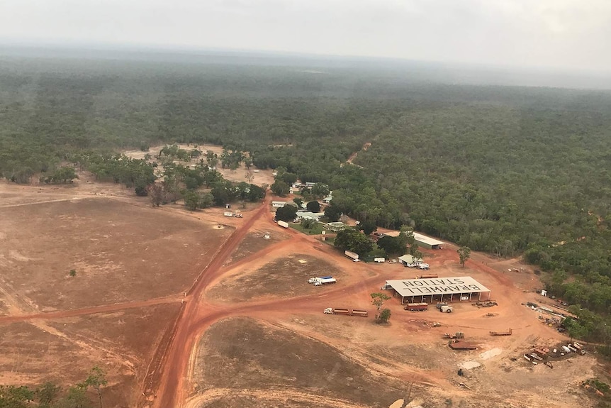 Aerial photo of Bramwell Station in Queensland's Cape York Peninsula.