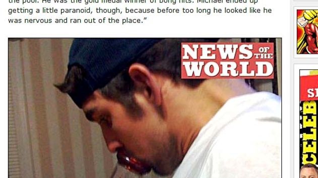 Phelps escapes over bong use - ABC News