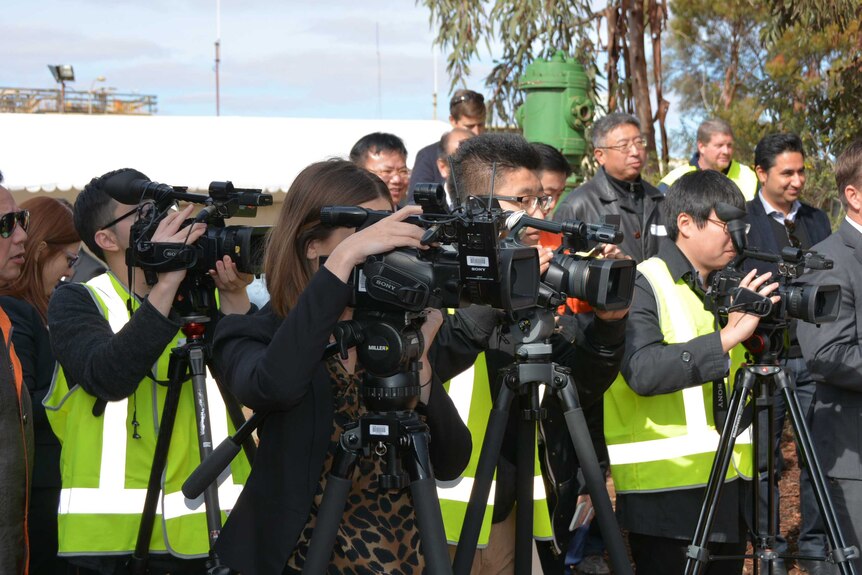 Chinese media contingent at Diggers and Dealers Mining Forum