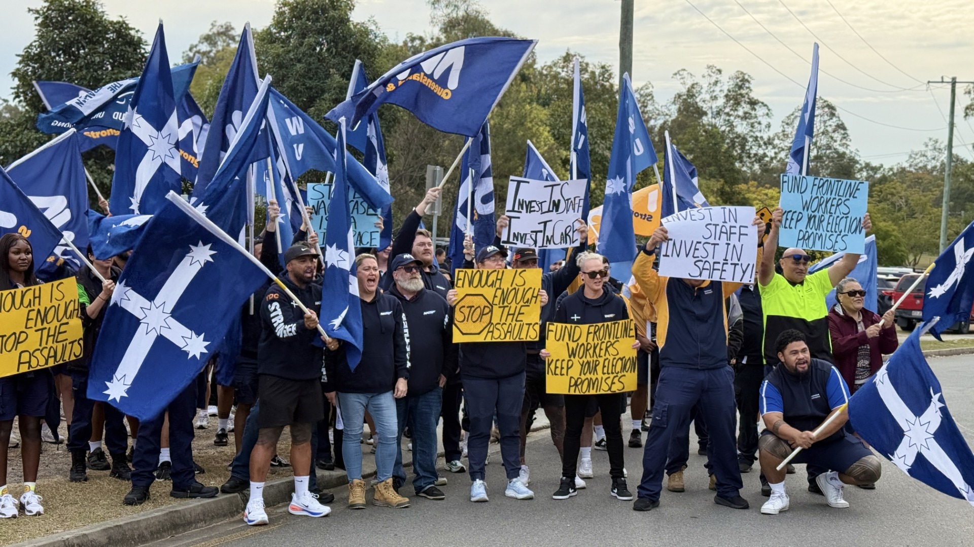 Youth detention workers strike over safety concerns at Queensland centres