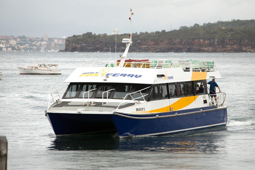 A ferry on the Sydney Harbour.