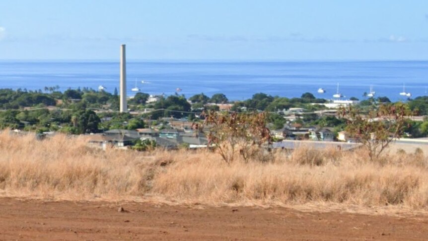An area in Lahaina as seen through Google Street View in October 2019. (Google)