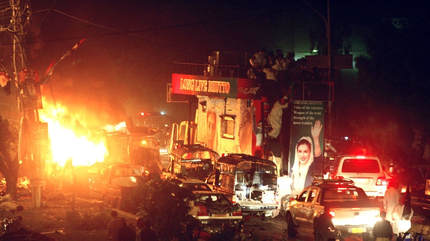 Aftermath of Karachi bombing