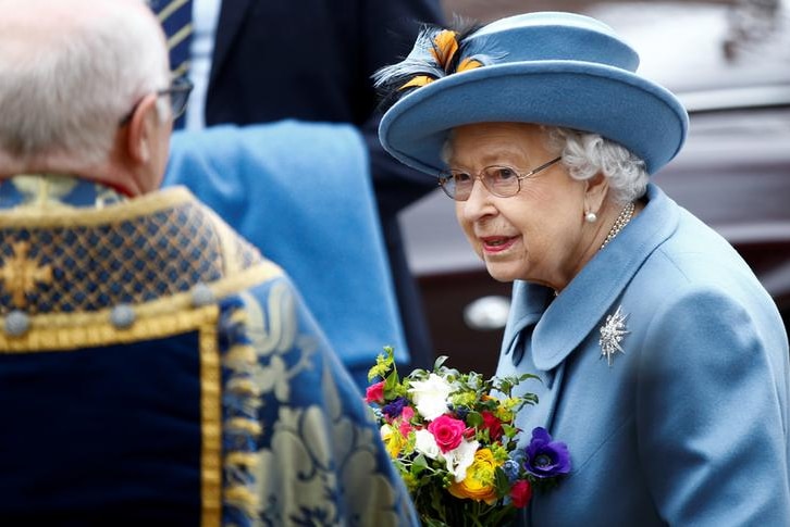 Queen Elizabeth II at the annual Commonwealth Service at Westminster Abbey in London.