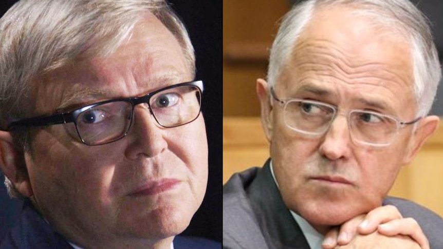 Kevin Rudd and Malcolm Turnbull